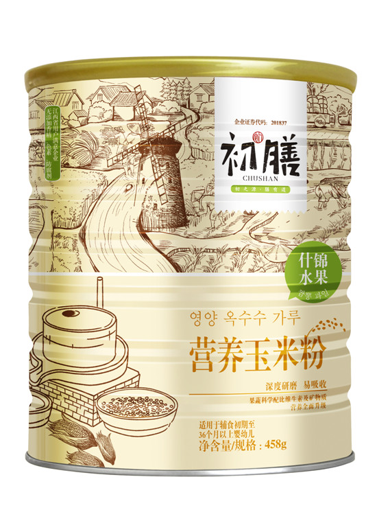 初膳458g玉米粉聽裝什錦水果配方