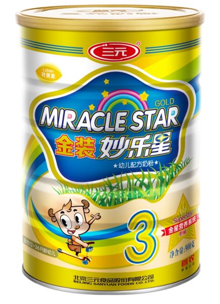 妙樂星金裝聽裝youe奶粉3段