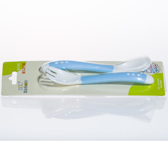 小孩國yinge叉勺組合藍(lán)色