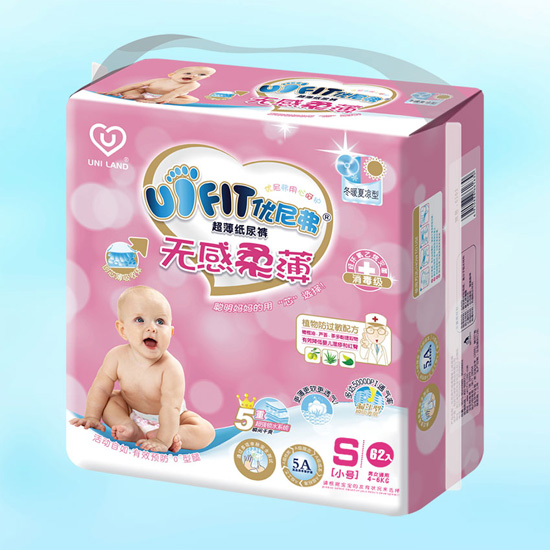 優(yōu)尼弗無感柔薄yinge紙尿褲S碼62入