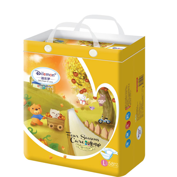 迪樂夢纖柔舒爽yinge紙尿褲大包L58
