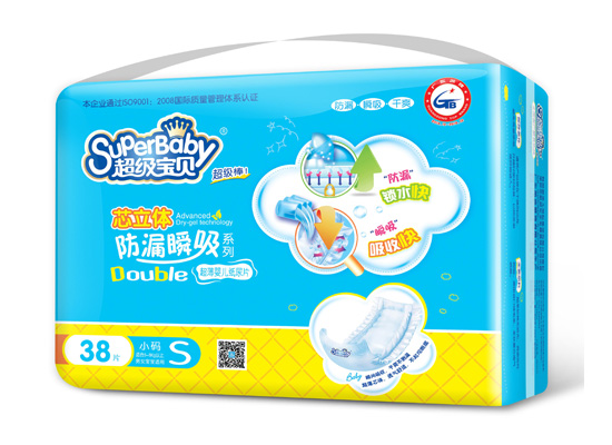 超級寶貝芯立體防漏瞬吸紙尿片