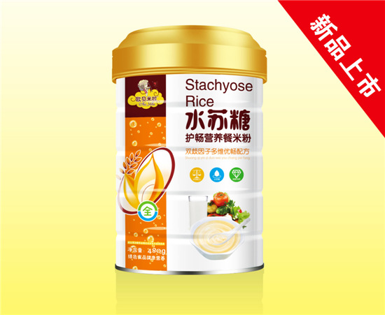 歐貝米拉水蘇糖護(hù)暢營(yíng)養(yǎng)餐米粉雙歧因子多維配方聽裝