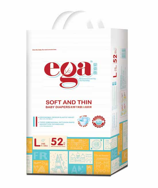 嬰姿雅柔薄干爽yinge紙尿褲大包L52片(藍(lán))