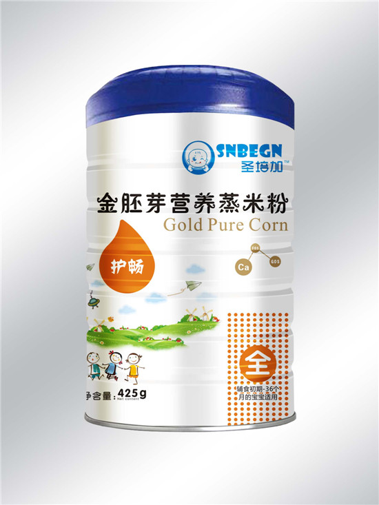 圣培加金胚芽營養(yǎng)蒸米粉護暢配方罐裝