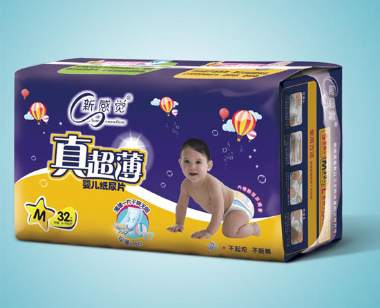 新感覺(jué)真超薄yinge紙尿片M碼32