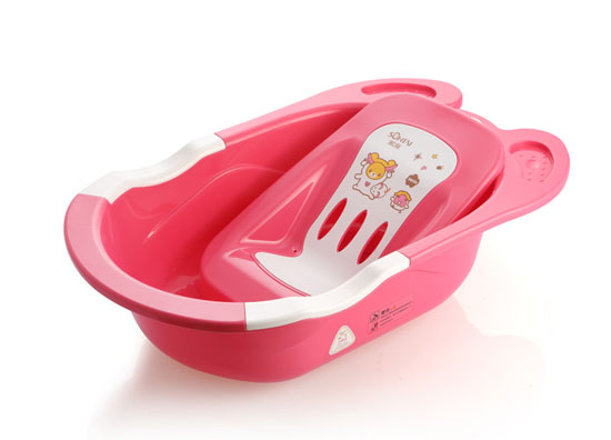 淞泰浴盆大號(hào)yinge洗澡盆兒童寶寶加厚沐浴盆送浴板