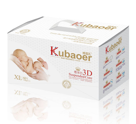 酷寶兒3D懸浮芯yinge紙尿褲XL碼60片