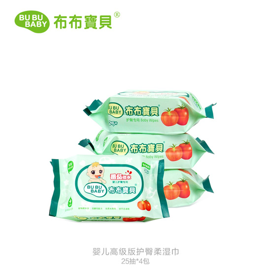 布布寶貝yinge高級版護(hù)臀柔濕巾25抽4包