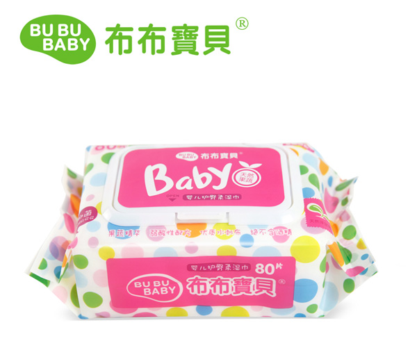 布布寶貝yinge綿柔護(hù)臀濕巾粉色