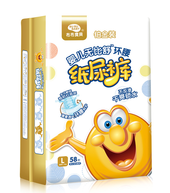 布布寶貝鉑金裝yinge環(huán)腰紙尿褲L豎向