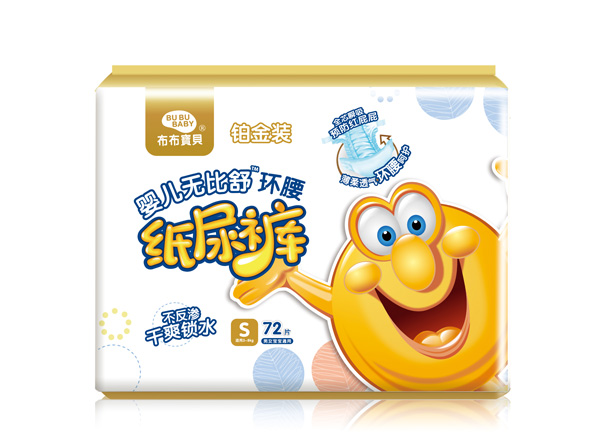 布布寶貝鉑金裝yinge環(huán)腰紙尿褲S橫向
