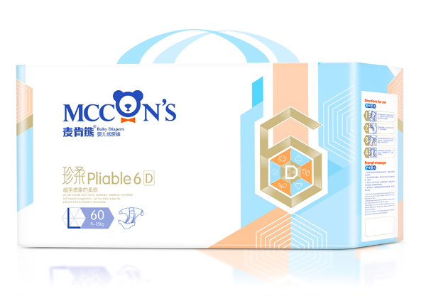 麥肯熊珍柔yinge紙尿褲L60片