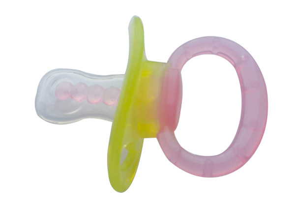 小孩國(guó)全硅膠雙色安撫奶嘴