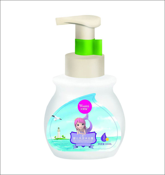 沃愛(ài)妮二合一嬰兒洗發(fā)沐浴露300ml