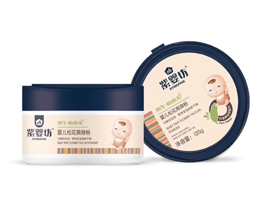 紫嬰坊嬰兒松花爽身粉