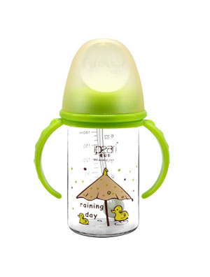愛貝爾晶鉆防爆玻璃小奶瓶180ML