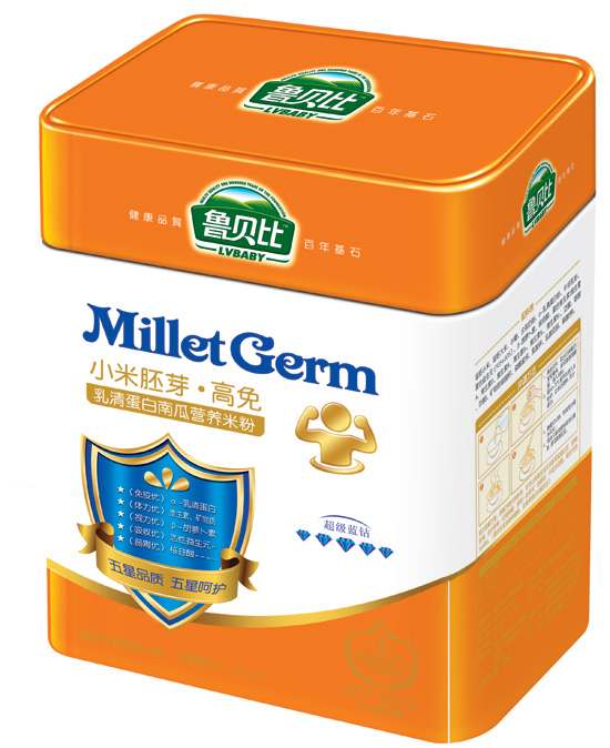 魯貝比小米胚芽高免鐵罐裝