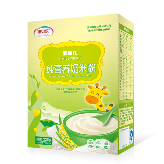 旭貝樂嬰幼兒純營(yíng)養(yǎng)奶米粉盒裝