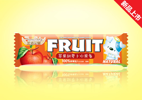 金諾貝嬰蘋果胡蘿卜水果條袋裝