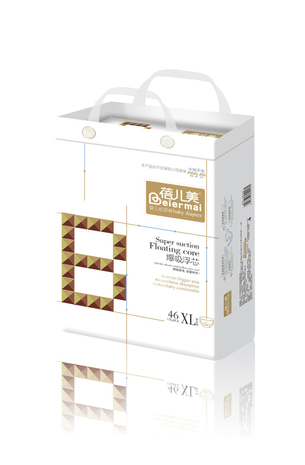 蓓兒美(爆吸浮芯)紙尿褲XL46