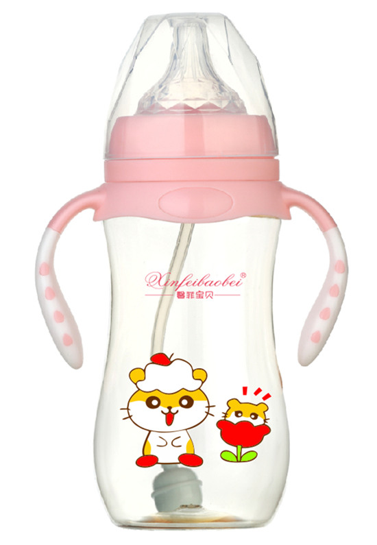 馨菲寶貝奶瓶雙手柄粉色