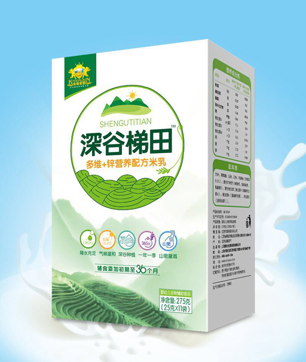 金盾愛(ài)嬰深谷梯田多維+鋅營(yíng)養(yǎng)配方米乳盒裝