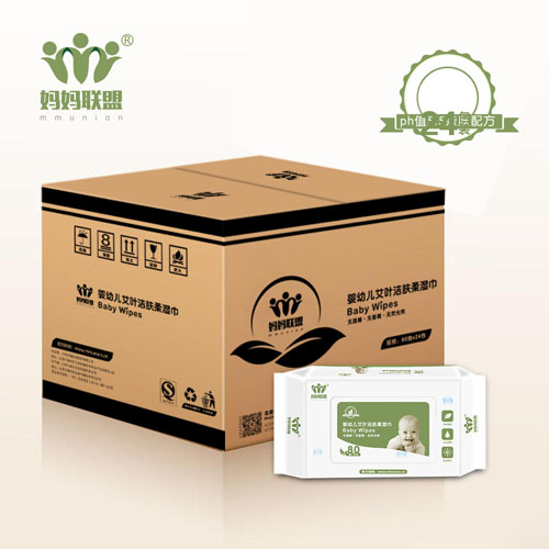 媽媽聯(lián)盟艾葉嬰兒濕巾80抽24包