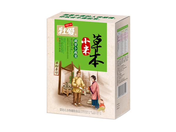 牡愛(ài)草本小米米粉-胡蘿卜蔬菜 盒裝