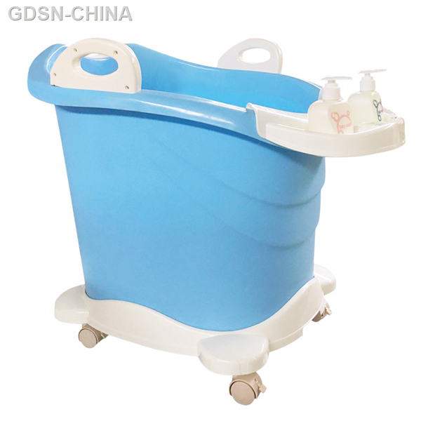 青蛙嘟迪立式滑輪浴桶藍(lán)色