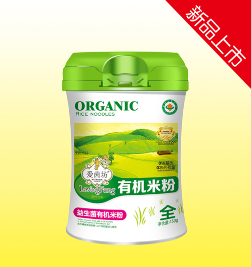 愛茵坊益生菌有機米粉(腰型罐裝)