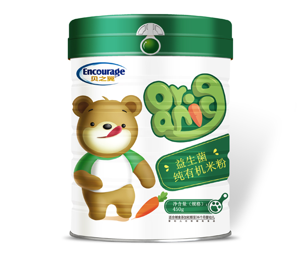 貝之翼益生菌純有機(jī)米粉-聽(tīng)裝