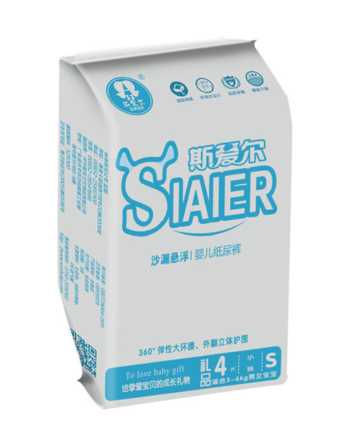 斯愛(ài)爾沙漏懸浮嬰兒紙尿褲S碼4片