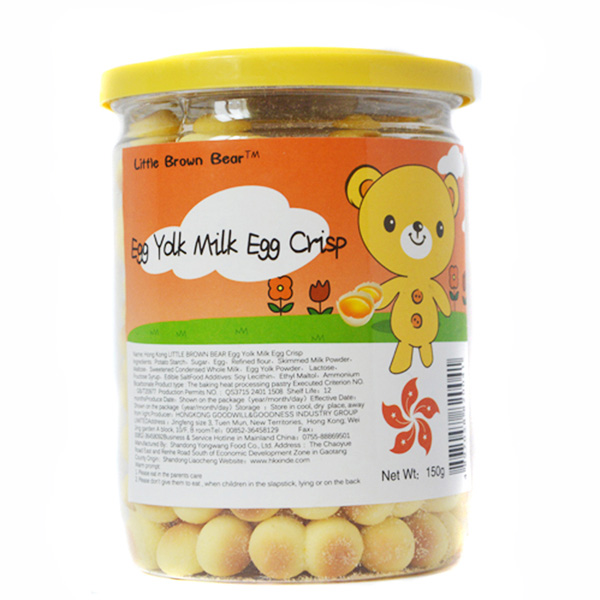 小棕熊蛋黃牛奶蛋酥150g正
