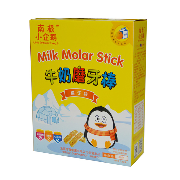 南極小企鵝牛奶磨牙棒橘子味
