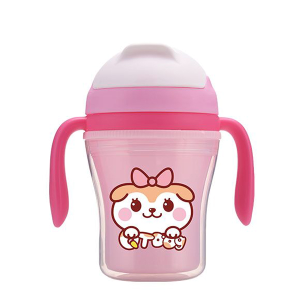 邦貝小象水杯粉色
