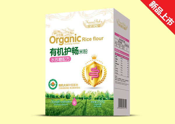 金諾貝嬰有機護暢米粉-水蘇糖配方盒裝