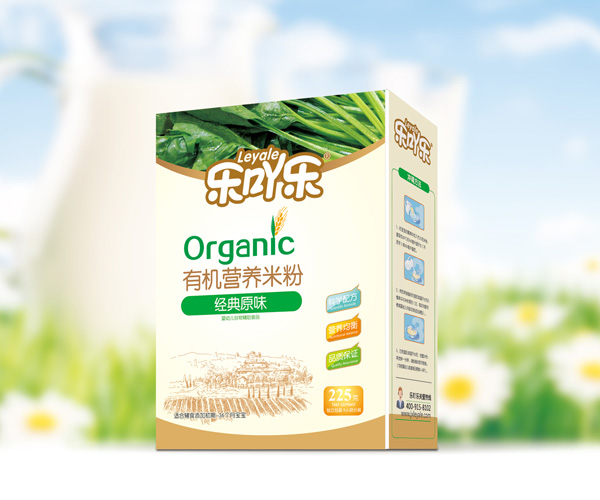樂吖樂有機營養(yǎng)米粉經(jīng)典原味盒裝