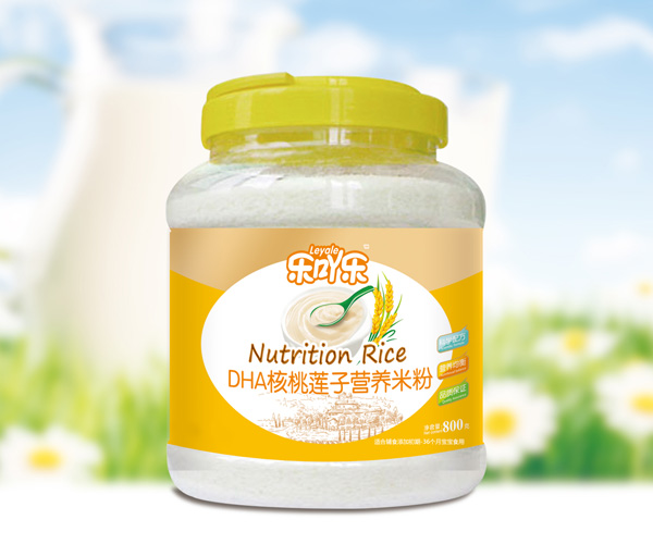 樂(lè)吖樂(lè)DHA核桃蓮子營(yíng)養(yǎng)米粉桶裝