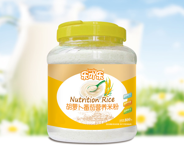 樂(lè)吖樂(lè)胡蘿卜番茄營(yíng)養(yǎng)米粉桶裝
