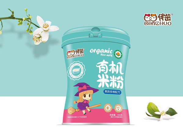 伴茁有機(jī)米粉-果蔬多維配方罐裝