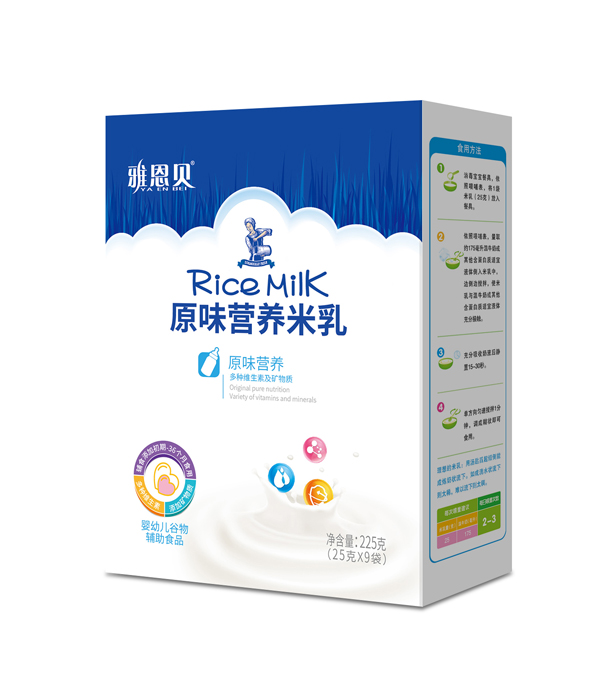 雅恩貝原味營養(yǎng)米乳 盒裝