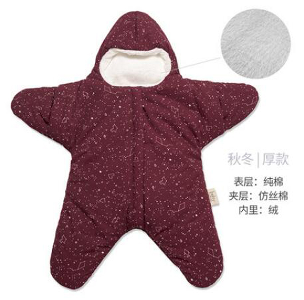 西班牙baby bites yinge小海星睡袋 波爾多紅秋冬厚款.jpg 西班牙baby bites yinge小海星睡袋 波爾多紅秋冬厚款.jpg