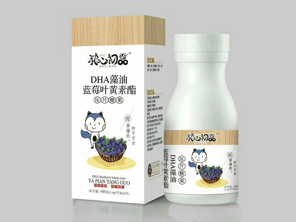 糧心初品DHA藻油藍(lán)莓葉黃素酯壓片糖果