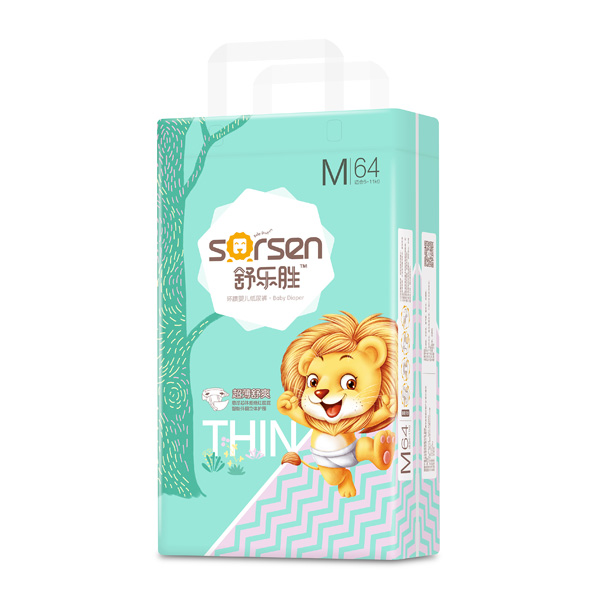 舒樂勝環(huán)腰嬰兒紙尿褲大包M64
