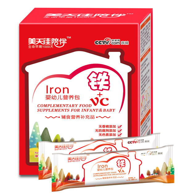 美天佳鐵+VC嬰幼兒營養(yǎng)包