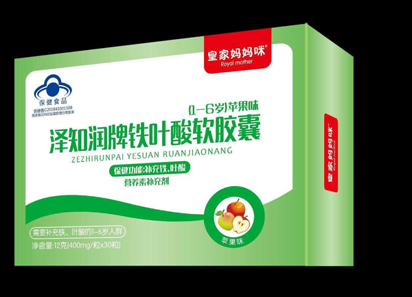 皇家媽媽咪澤知潤牌鐵葉酸軟膠囊