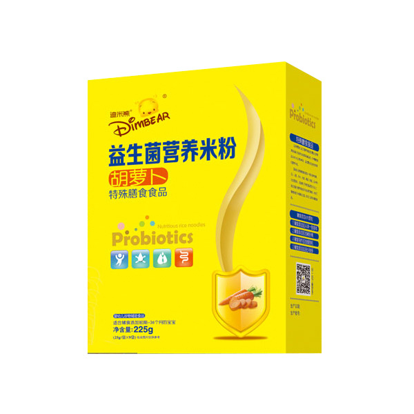 迪米熊益生菌營(yíng)養(yǎng)米粉-胡蘿卜盒裝