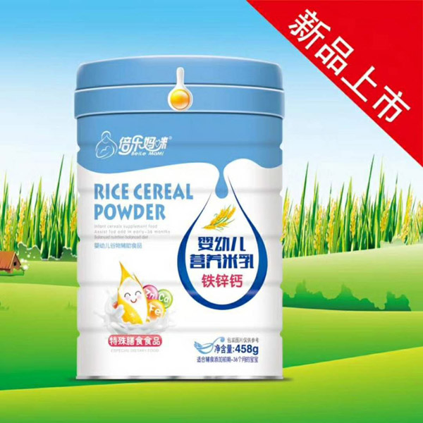 倍樂(lè)媽咪嬰幼兒營(yíng)養(yǎng)米乳罐裝-鐵鋅鈣