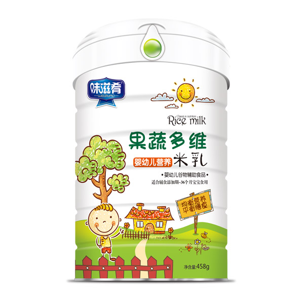 味滋肴嬰幼兒營養(yǎng)米乳罐裝-果蔬多維